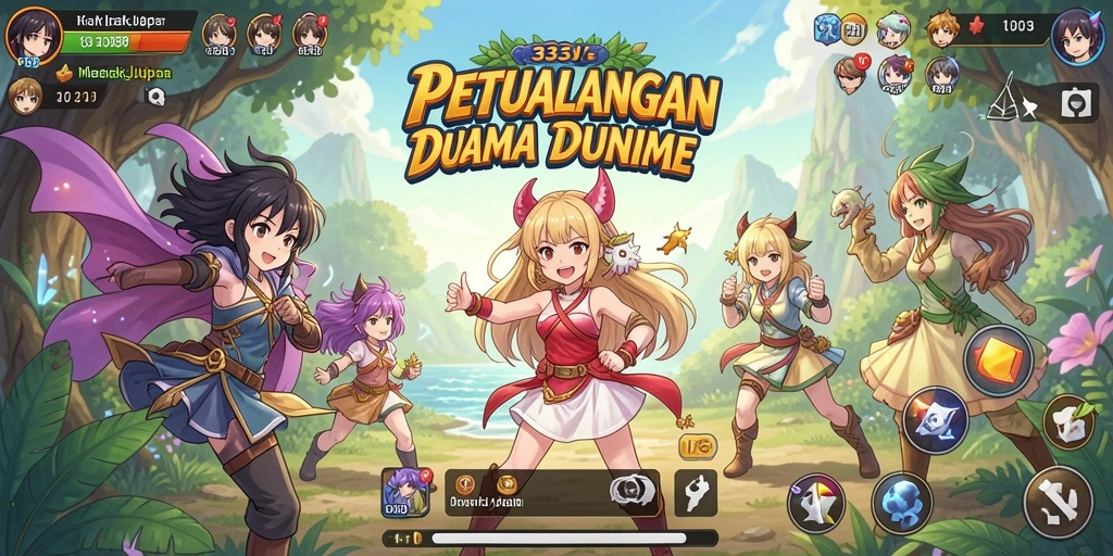 Gambaran menarik dari gameplay <strong>333V</strong> yang menghidupkan dunia anime.