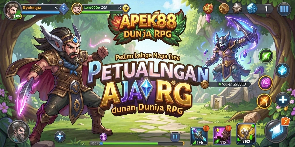 Tampilan menarik dalam APEK88 saat bertarung melawan monster.