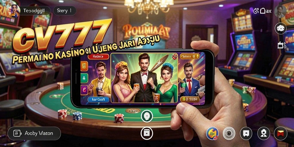 Tangkapan layar utama CV777 menampilkan gameplay kasino yang mengasyikkan dan interaktif.