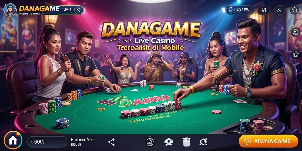 Tampilan gameplay menarik di aplikasi Live Casino.