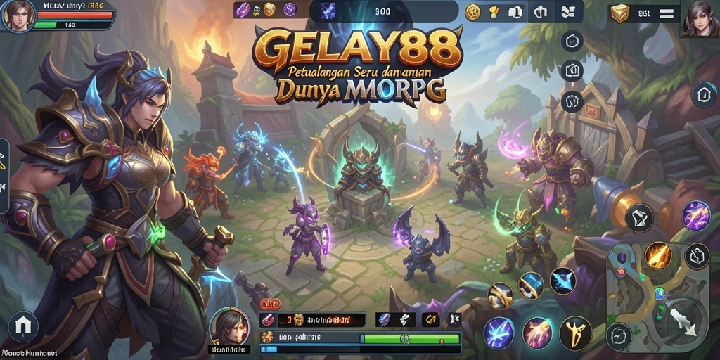Screenshot gameplay <strong>GELAY88</strong> yang menunjukkan petualangan seru dalam dunia MMORPG.