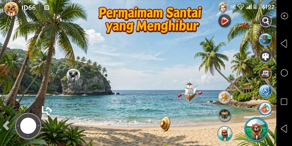 Tampilan gameplay ID66 yang cerah dan menarik untuk dimainkan.