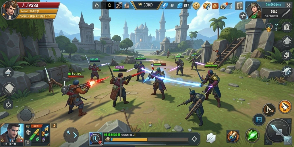 Tampilan menarik dari gameplay SLG JVS88 yang penuh strategi.