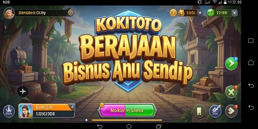 Tangkapan layar menunjukkan gameplay Tycoon KOKITOTO yang menarik.