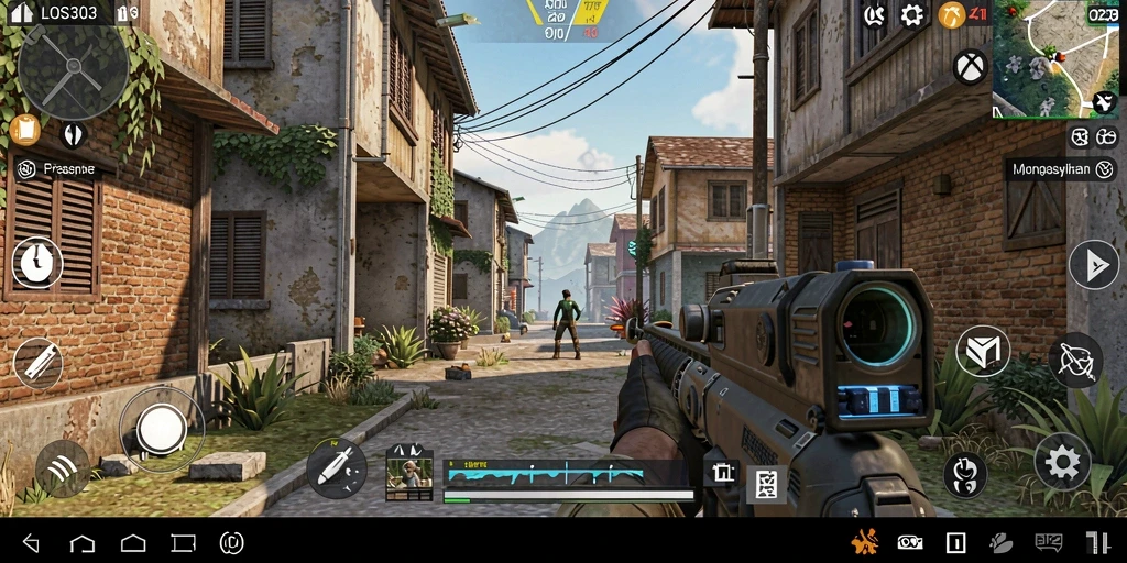 Tampilan gameplay seru dalam LOS303 dengan aksi tembak-menembak.