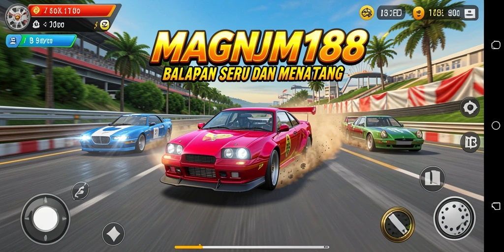 Tampilan menarik dan ketegangan balapan di MAGNUM188.