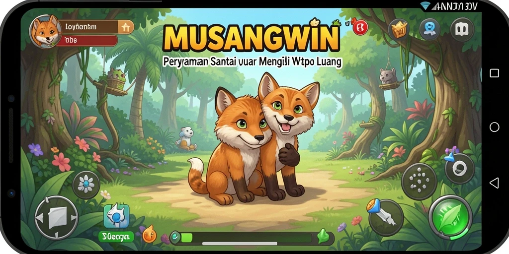 Screenshot utama MENAMPILKAN gameplay MUSANGWIN yang penuh warna dan menyenangkan.