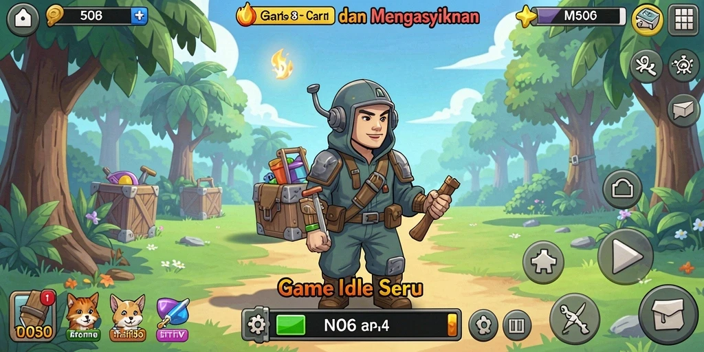 Tampilan gameplay N06 yang menarik dan penuh warna.