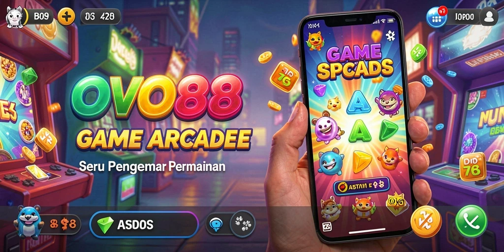 Screenshot menunjukkan gameplay OVO88 yang dinamis dan penuh warna.