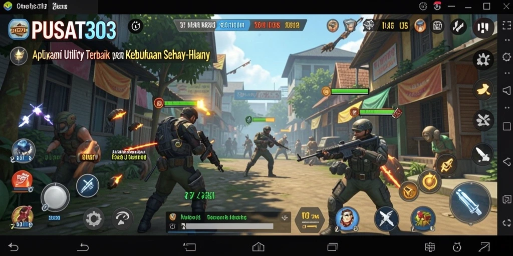 Tampilan screenshot PUSAT303 dengan fitur utilitas yang efisien.