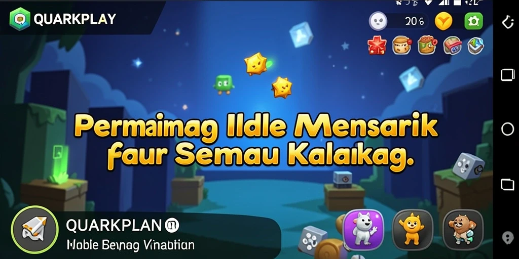 Tampilan gameplay di QUARKPLAY yang menarik dan interaktif.