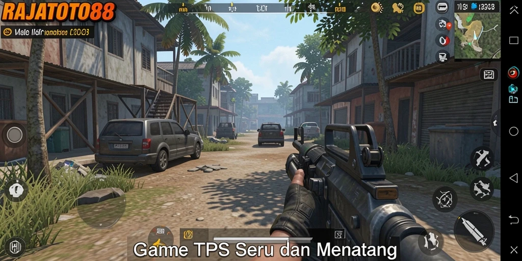 Screenshot menunjukkan pertempuran seru di RAJATOTO88.