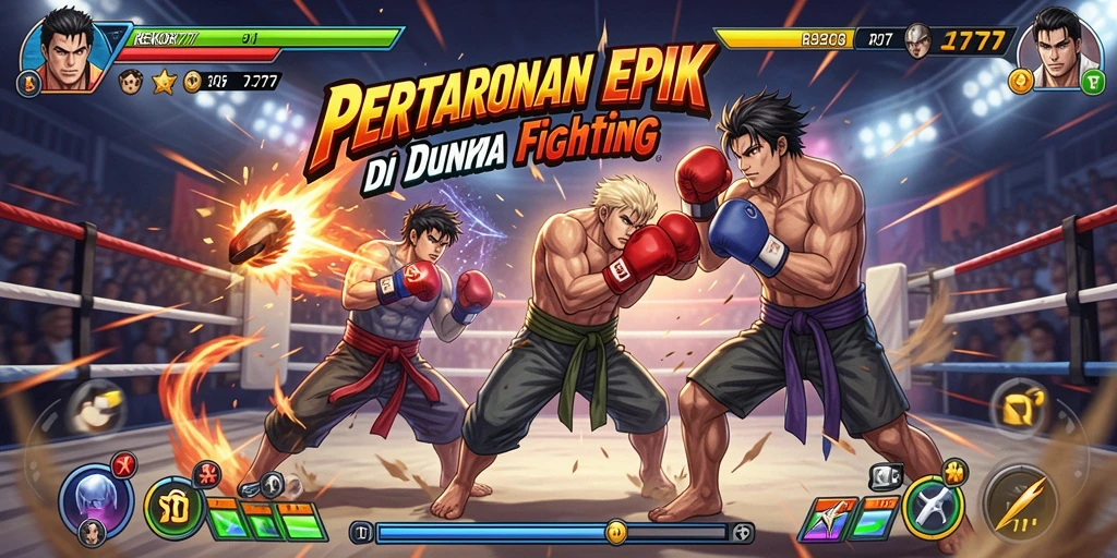 Tampilan dinamis dari gameplay seru REKOR777.