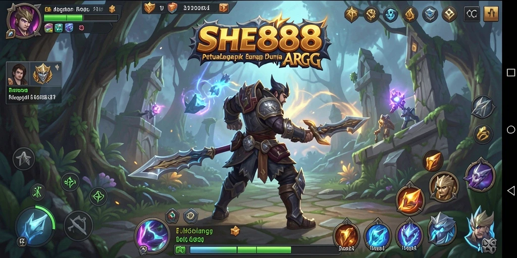 Screenshot utama menunjukkan aksi dinamis dalam permainan ARPG yang mendebarkan.