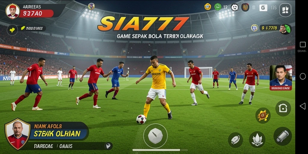 Tampilan aksi sepak bola yang mendebarkan dalam SIA777.