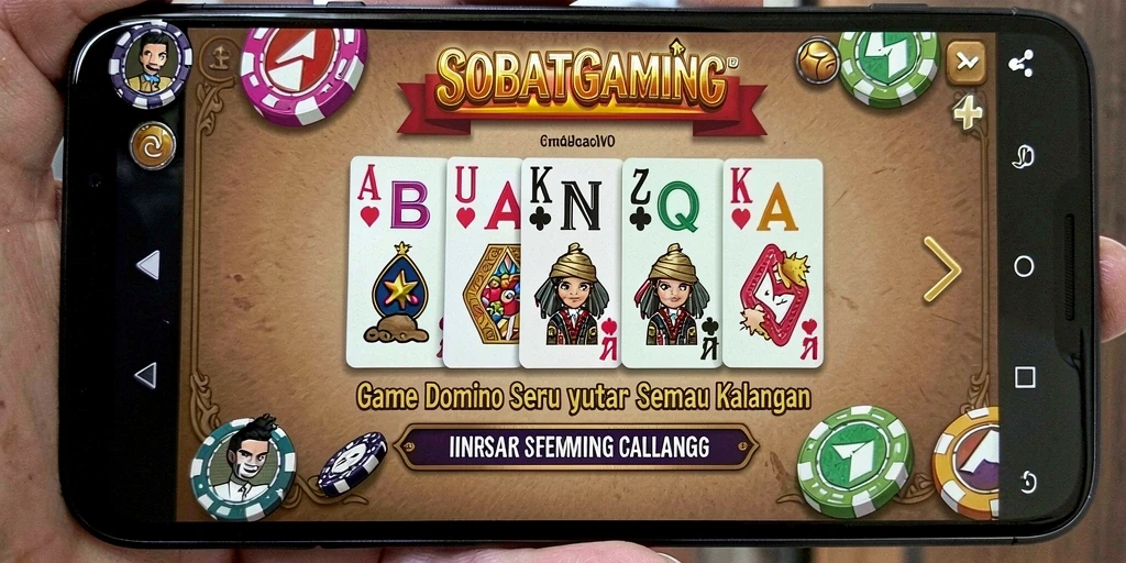 Gameplay seru dari SOBATGAMING yang menyajikan Domino.