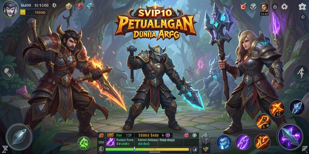 Screenshot gameplay <strong>SVIP10</strong> menunjukkan pertarungan epik melawan monster.