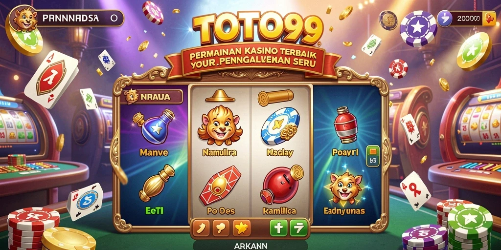 Screenshot TOTO99 menampilkan gameplay menarik dengan berbagai permainan Kasino.