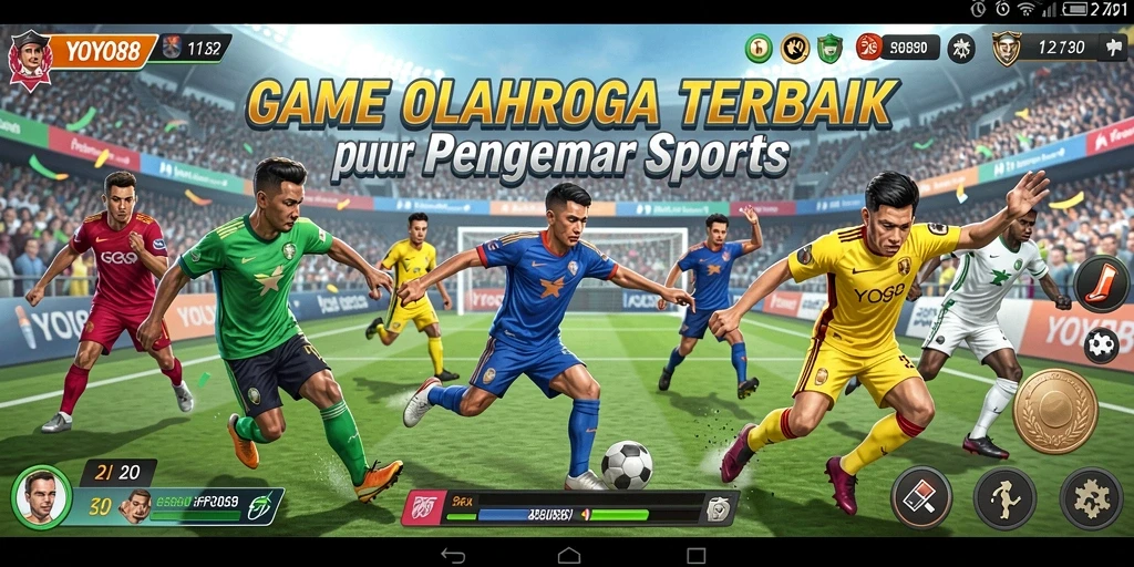 Tampilan screenshot utama YOYO88 dengan gameplay olahraga yang seru.